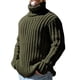 thumbnail image 1 of Gibobby Suéter cuello de tortuga hombre Suéteres gruesos de cuello alto de invierno para hombre, estilo casual, cuello de tortuga(Verde,M), 1 of 3