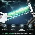 thumbnail image 3 of Vivi Electric Bike for Adults 20" x 2.4 Folding Electric Bike 48V 500W Electric Bike Commuter Bike 19.8MPH Suspension Fork Electric Bike with Cruise Control, UL2849 Certified, 3 of 12