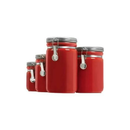 Anchor Ceramic Canister Set-03923RED