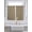 Brown, variant on Sky Blue Morocco 2 Panel Kitchen Curtains for Small Windows, Farmhouse Geometric Quatrefoil Grid Bathroom Tier Curtain, Short Window Treatment for Bedroom/Living Room 55"x36"