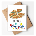 thumbnail image 1 of Nourriture Pizza Taiwan Voyage Art Déco Mode Cartes de Mariage Félicitations Enveloppes de Voeux, 1 of 3