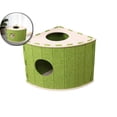 thumbnail image 1 of Lit pour Chat en Feutre en Forme d'Éventail – Grande Cachette Fermée pour Plusieurs Chats avec Design Résistant aux Rayures et Respirant – Toutes Saisons, Outil-Free Assembly, Grotte pour Animaux de Compagnie Gain de Place pour Dormir, 1 of 5