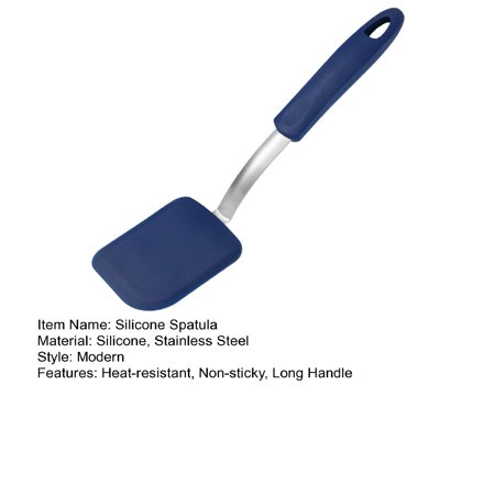 opvise Silicone Cookie Spatula Turner Mini Brownie Spatula Heat-Resistant No Scratch Small Silicone Spatula Non-stick Cookware