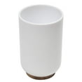 thumbnail image 7 of Bamboo-Based White Padang Vanity Bathroom Tumbler Cup - Ideal as Toothbrush Holder - 10 fl oz Capacity, 7 of 7