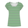 thumbnail image 3 of WMQPNNS Womens Trendy Tank Tops Summer Casual V Neck Sleeveless Striped Shirts Ladies Loose Fit Camis, Green, Size M, 3 of 3