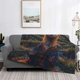 thumbnail image 2 of Fotbe Garden Meditating Weasel Manta de Franela con Estampado, Manta Ultrasuave para Cama, Sofá, Auto, Hipoalergénica y Antibolitas-60"x50", 2 of 6