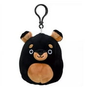 Squishmallows Official Kellytoy Plush 3.5 inch Mateo The Rottweiler Clip-On
