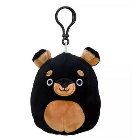Squishmallows Official Kellytoy Plush 3.5 inch Mateo The Rottweiler Clip-On
