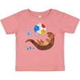 thumbnail image 3 of Inktastic Cute Otter and Beachball Boys or Girls Baby T-Shirt, 3 of 5