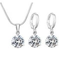 thumbnail image 3 of ZLight Pendentif Rétro simple en Argent Sterling pour Femmes, Mode, Bijoux, zircon Cristal, 5Ensemble, 3 of 6