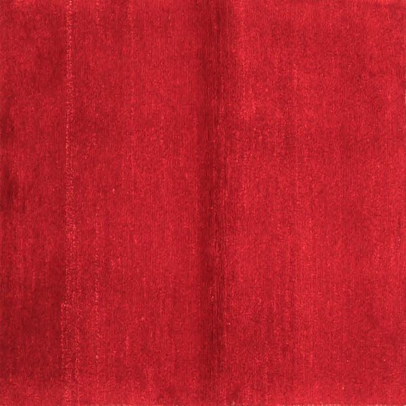 Ahgly Company Indoor Square Abstract Red Contemporary Area Rugs, 5' Square