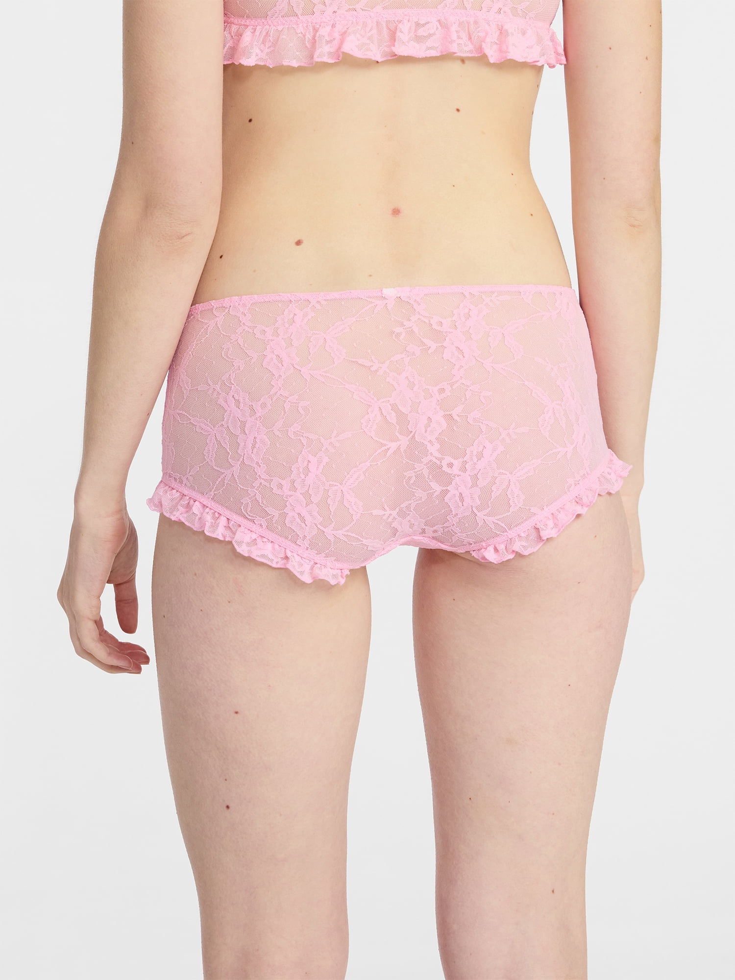 No Boundaries Lace Boyshort Panties, 2-Pack, Women's XS-XXXL