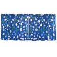 thumbnail image 7 of Yayeee Kitchen Curtains Tier Set of 2 Light Filtering 57"x24" Over Sink Window Panels, Green Dots, 7 of 7