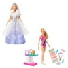 Lian LifeStyle Barbie Bundle, Barbie Dreamhouse Adventures Swim 'n Dive Doll + Barbie Dreamtopia Fashion Reveal Princess Doll. 2 Packs