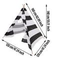 thumbnail image 2 of SAYFUT Teepee Tent for Kids Tent Indoor, Canvas Toddler Tent - Pompom Ball Teepee, 2 of 8
