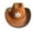 Brown, variant on Space Cowgirl Hat for Cowboy Hat with Sequins Surface Rave Hats Fits Most Women and Girls for Theme Party