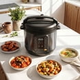 thumbnail image 2 of Haysky 16-in-1 8QT Electric Pressure Cooker Multi Cooker Rice Steamer Sauté Soup Yogurt Maker, Ceramic Pot, Black, 2 of 8