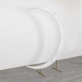 thumbnail image 5 of BalsaCircle 7.5 feet White Half Crescent Moon Backdrop Stand Cover Spandex Fitted Wedding Arch Decorations Reception Photography, 5 of 8