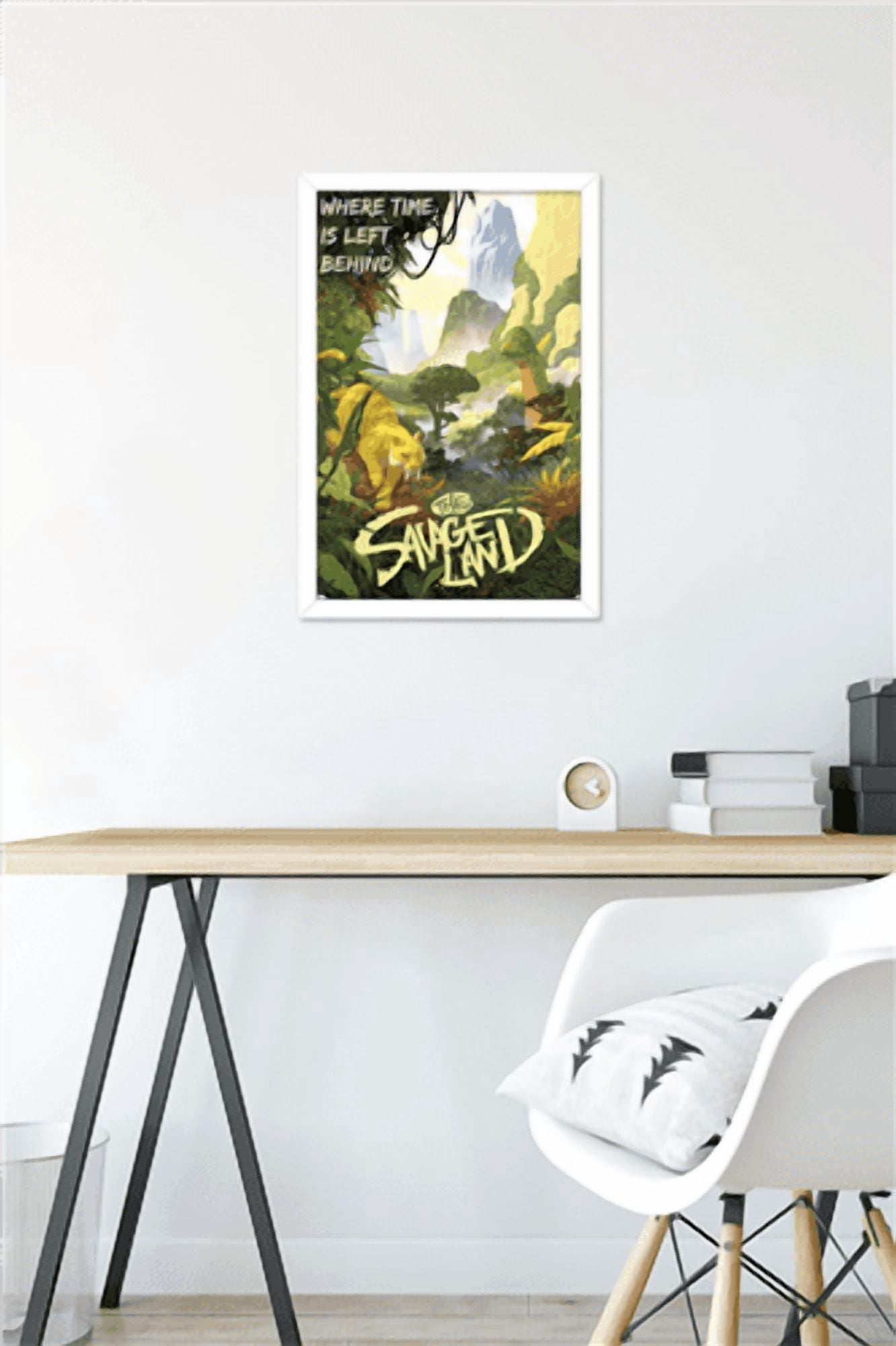 Marvel: Hero Lands - The Savage Land Wall Poster, 14.725" x 22.375" Framed