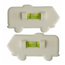 Prime Products 28-0121 White Stick-On Motorhome Level Pair
