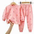 thumbnail image 4 of TOWED22 Baby Boy Fall Winter Clothes 2pcs Cotton Graphic Tee Cotton Joggers Pants Toddler Outfits Casual Clothing(Light Pink,4-5 Y), 4 of 4
