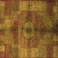 thumbnail image 1 of Ahgly Company Indoor Square Oriental Orange Industrial Area Rugs, 5' Square, 1 of 4