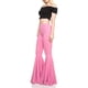 thumbnail image 5 of Pantalones acampanados Qarigey de Algodón Transpirables Rosa XL, 5 of 6