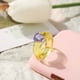 thumbnail image 3 of Salud y belleza, Artículos de belleza, Bolsas de maquillaje, Bolsas de cosméticos, Anillo de diamantes de color gelatina, Anillo de resina dulce, colorido y bonito para niñas, Anillo de diamantes, 3 of 3