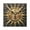 Black, variant on Square Clock Gold Clock 7.78 *7.78 Inch Decorative Clock Creative Clock Dual-Purpose Clock Wall Clock Clock Decorate Your Space Smiling Sun Pattern