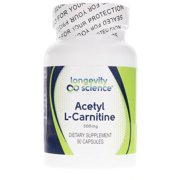 Longevity Science - Acetyl LCarnitine 90 vcaps ALC90 Exp.4.19+ SD2