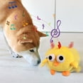 thumbnail image 4 of Moving Pet Plu Sh Toy Smart Interactive Dog Toy Pet Bouncing Ba Lls USB Rechargeable Washable Cartoon Chick Plu Sh Squeaky Chick Dog Toy For Dog Puppy And Cats, 4 of 7