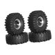 thumbnail image 2 of 4 piezas RELAS Y NEUMADOS RC Ajuste de neumáticos RC con la parte de reemplazo de modificación RC de la rueda para vehículos de automóvil Axiales 1:10 Negro, 2 of 8