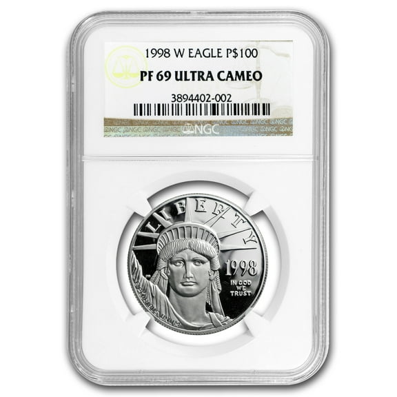 1998-W 1 oz Proof American Platinum Eagle PF-69 NGC