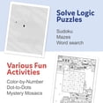 thumbnail image 4 of PAPP Activity Books 4 pack 100+ Pages of Color by Number, Puzzles etc, 4 of 7