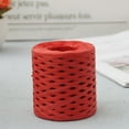 thumbnail image 3 of Yuarrent Cuerda de envoltura de cinta de papel, decoración de boda, fibra vegetal, mano de obra fina, presente exquisito, decoraciones para el Kits de decoración para fiestas Rojo 200 metros, 3 of 6