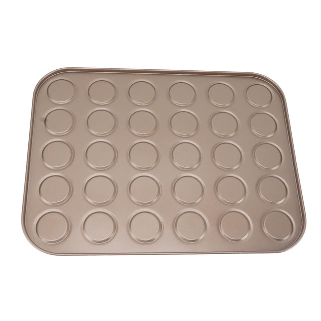 Experience the in Baking with the Muffin Top Pan Macaron Bakeware Pan Carbon Steel Bakeware for Oven Baking, Perfect for Homemade Muffins and Macarons