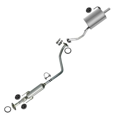 Stainless Steel Cat-Back Exhaust Resonator and Muffler Fits 2014-2017 Nissan Versa 1.6L