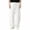 White, variant on Atkumj Linen Pants Men with Pockets Fashion Elastic Waist Drawstring Pants Casual Solid Color Straight Leg Men Trousers Pants for Daily Wear S