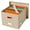 Beige, variant on Hanging File Box with Lid & Metal Rails Document Organizer; For Hanging Letter Size Folders, Home & Office, Desktop & Cabinet Storage