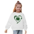 thumbnail image 4 of Posijego Kids Toddler St Patrick's Day Sweatshirts Clover Printed Long Sleeve Shirt Kids Pullover Tops, 4 of 5