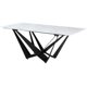 thumbnail image 1 of Mesa de Comedor Kessa Muebles Unico Industrial Marmol Blanco Cristal, 1 of 1