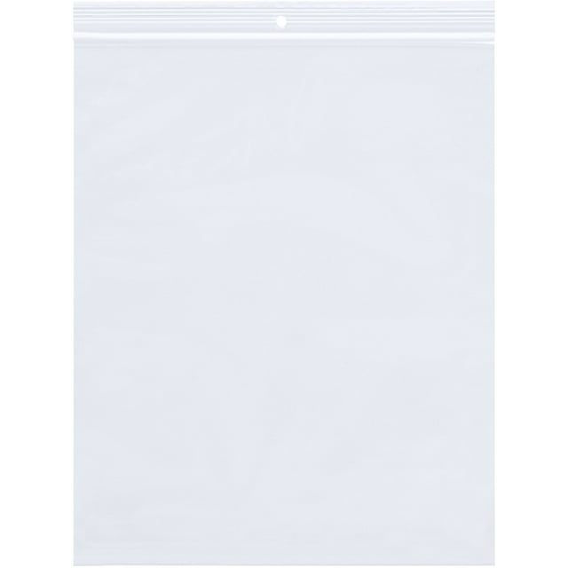 Poly Bag Guy 12" x 15", 2 Mil (1000/Case) Zipper Reclosable Plastic Poly Bags with Hang Hole