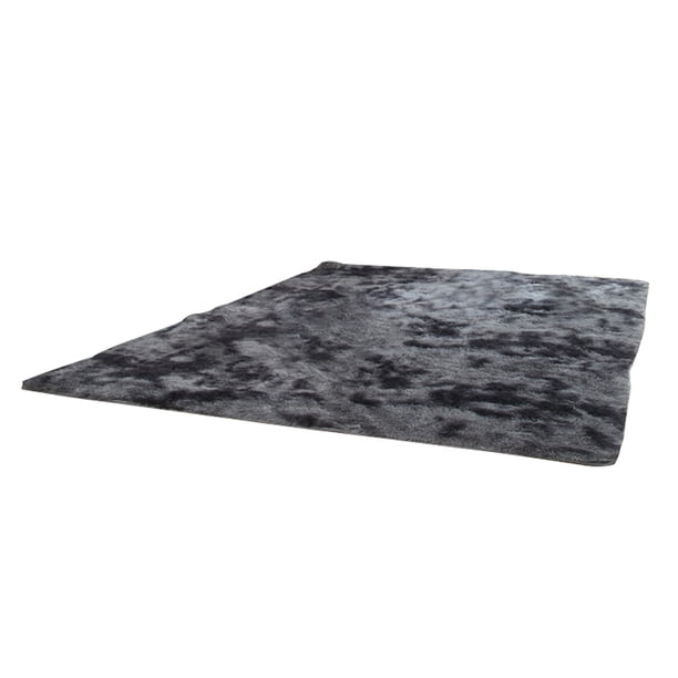 Alfombra de terciopelo suave, manta cálida degradada teñida, alfombra de área mullida para sala de estar, dormitorio, sofá, decoración del piso del hogar yuarrent LF000028-02B