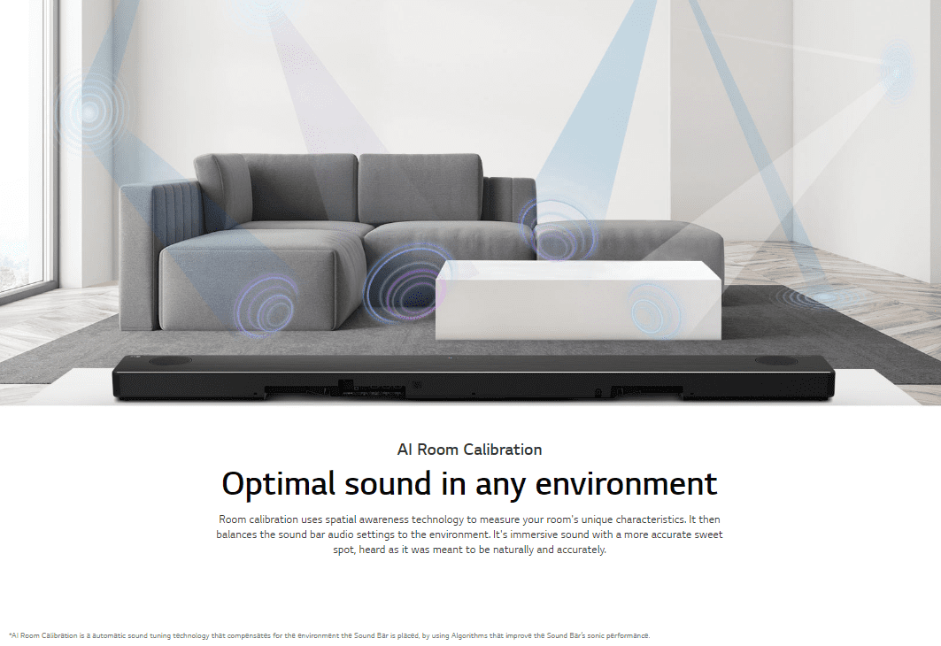 LG Sound Bar SP7W グレー LG 7.1.4 Ch High-Res Sound Bar with Dolby Atmos, Wireless