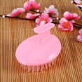 thumbnail image 2 of Mode Shampooing Cuir Chevelu Douche Lavage Massage Cheveux Brosse Peigne(Rose), 2 of 4