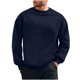 thumbnail image 2 of pstuiky Camisas casuales de manga larga para hombre, Sudadera básica de cuello redondo y manga larga informal de color liso para hombre. Camiseta/camiseta de cuello redondo y manga larga. xxl, 2 of 5