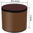 thumbnail image 2 of Elevadores redondos para muebles, paquete de 4 extensores de altura para muebles, añade 1,3 pulgadas de altura a muebles o camas, redondos autoadhesivos (marrón), 2 of 5