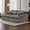 Grey, variant on Corduroy Double Lounge Chaise Sofa Indoor, Oversized Upholstered Sleeper Cloud Couch, Sectional Deep Seat Loveseat for Living Room, No Assembly Required, Grey