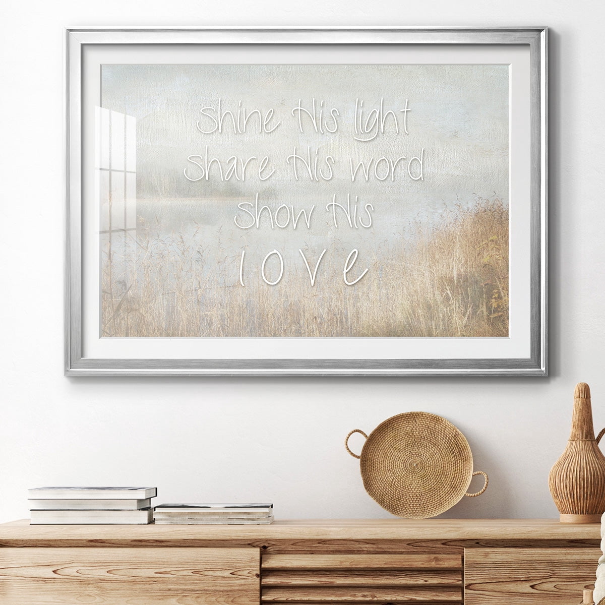 Shine His Light Premium Framed Print - Ready to Hang