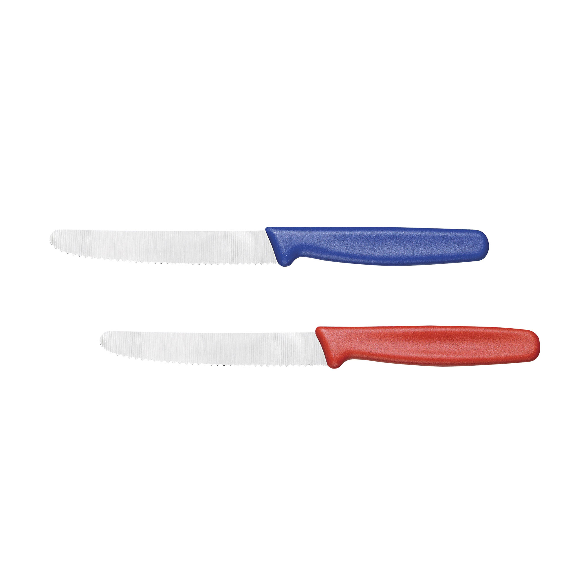 CutleryPro Serrated Utility Knife Set of 2, NSF, German Carbon Steel